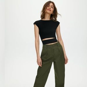 Wilfred Free Cut out Knit Top